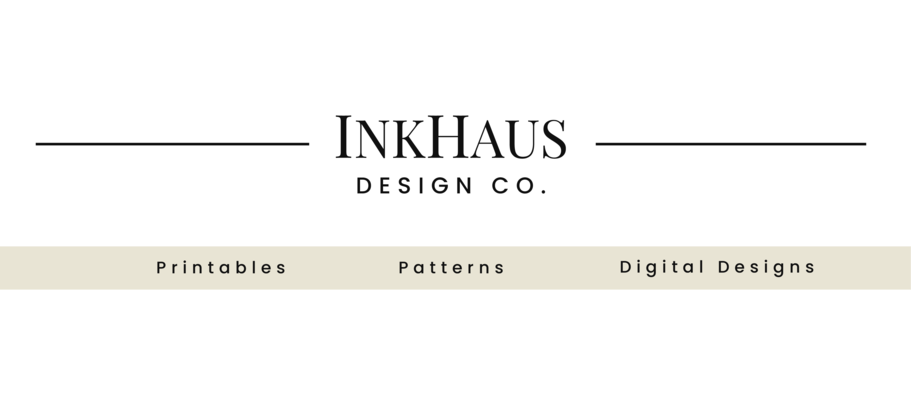 A welcome banner for InkHaus Design Co