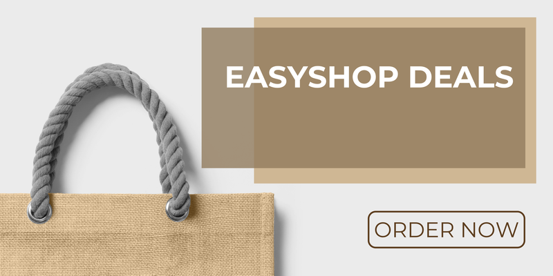 A welcome banner for EasyShop Deals