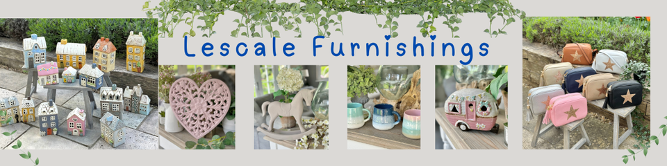 A welcome banner for Lescale Furnishings