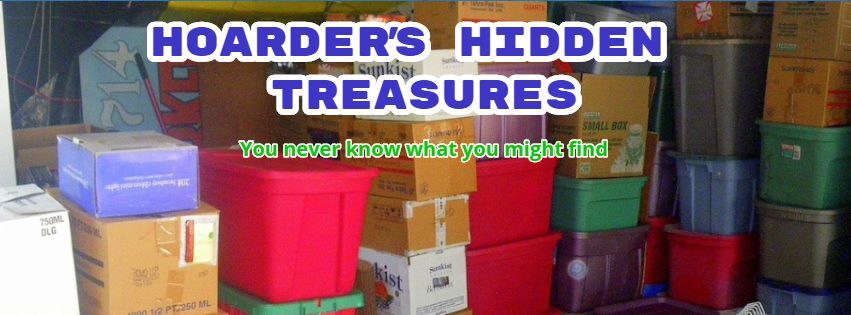 A welcome banner for Hoarder's Hidden Treasures