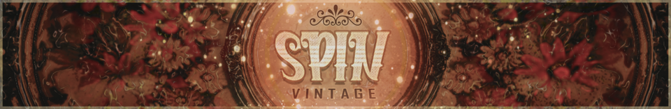 A welcome banner for Spin Vintage