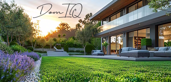 A welcome banner for DomIQ booth