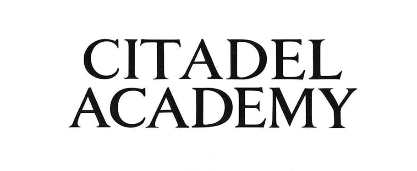 A welcome banner for Citadel Academy
