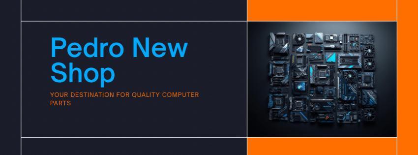 A welcome banner for Pedro's store