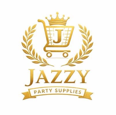 A welcome banner for Jazzy Party Supplies.
