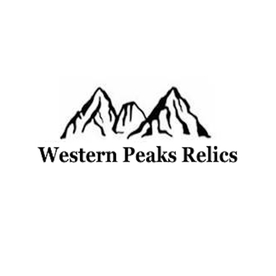 A welcome banner for Western Peaks Relics
