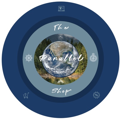 A welcome banner for The Parallel Shop