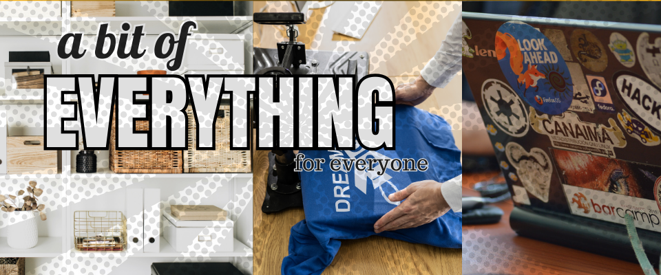 A welcome banner for Jeff’s Stuff