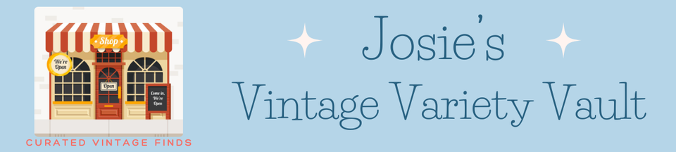 A welcome banner for dr josies variety vault booth