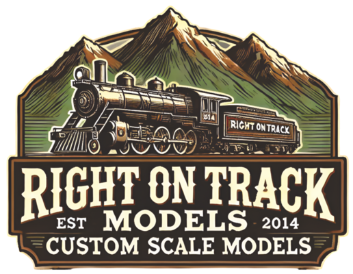 A welcome banner for Right On Track Models