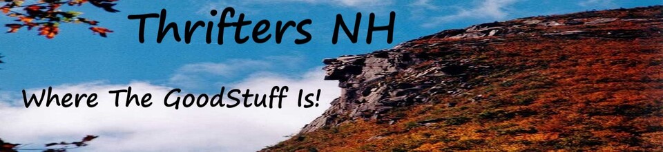 A welcome banner for Thrifters NH