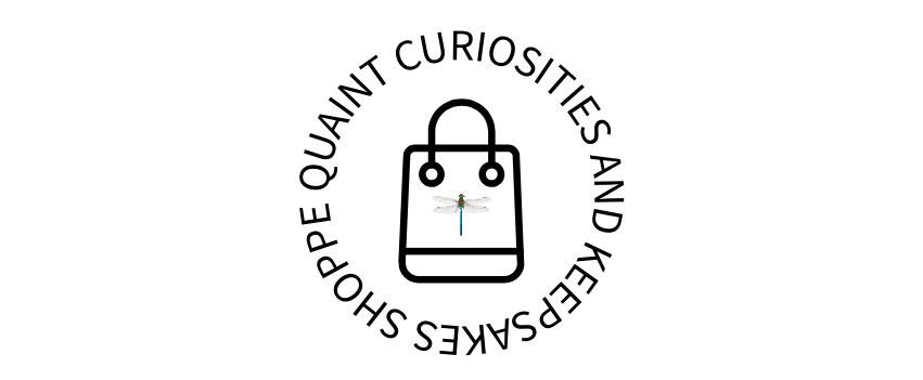 A welcome banner for Quaint Curiosities & Keepsakes Shoppe