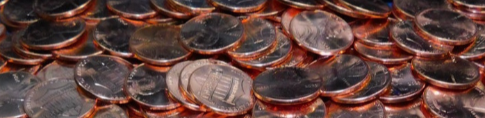 A welcome banner for Current  River Coins