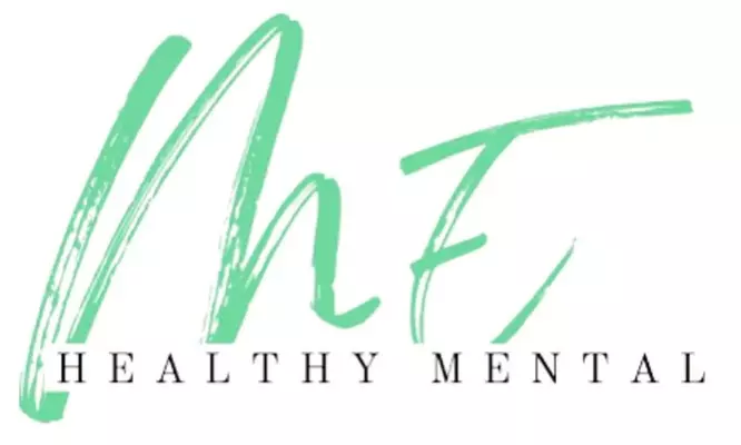 A welcome banner for Healthy Mental Me's booth