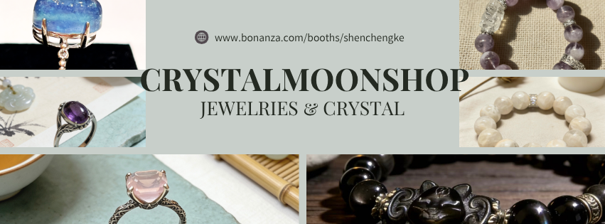 A welcome banner for CrystalMoonShop