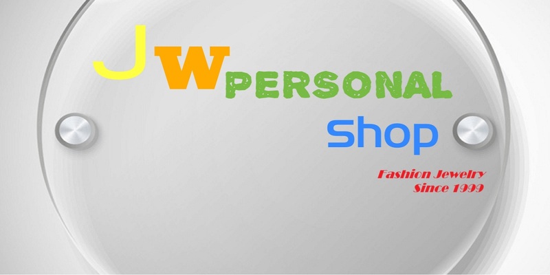 A welcome banner for JW Personal Shop's discount fashion jewelry