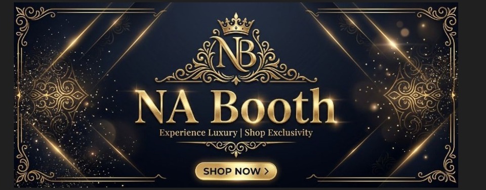 A welcome banner for NA Booth