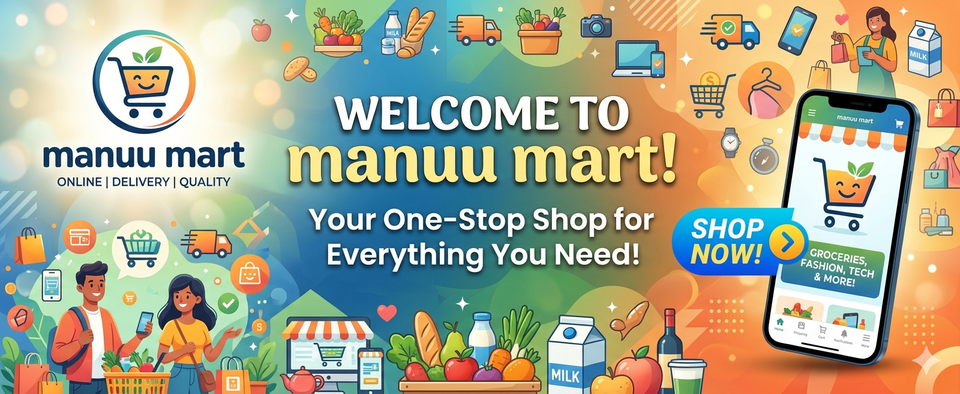 A welcome banner for Thakshala's store