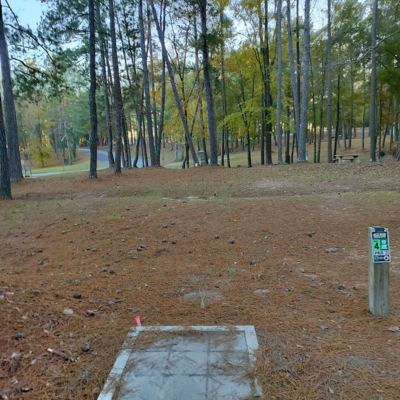 A welcome banner for Elemental Disc Golf