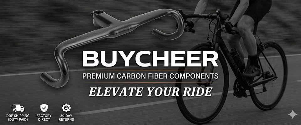 A welcome banner for Buycheer Carbon Bike Parts