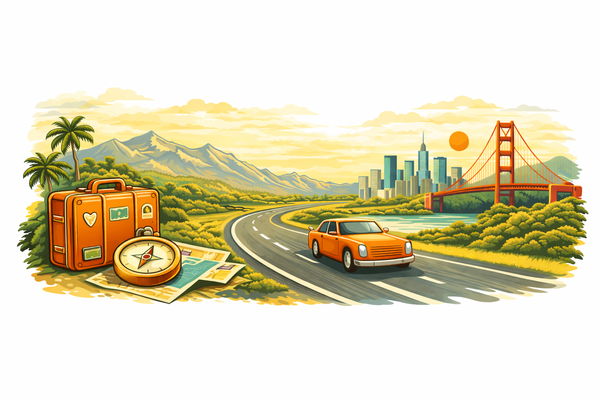A welcome banner for Port Pass Travel