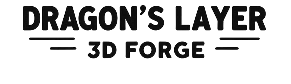 A welcome banner for Dragons Layer 3D Forge
