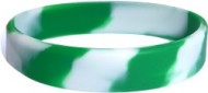 swirl-green,white wristband