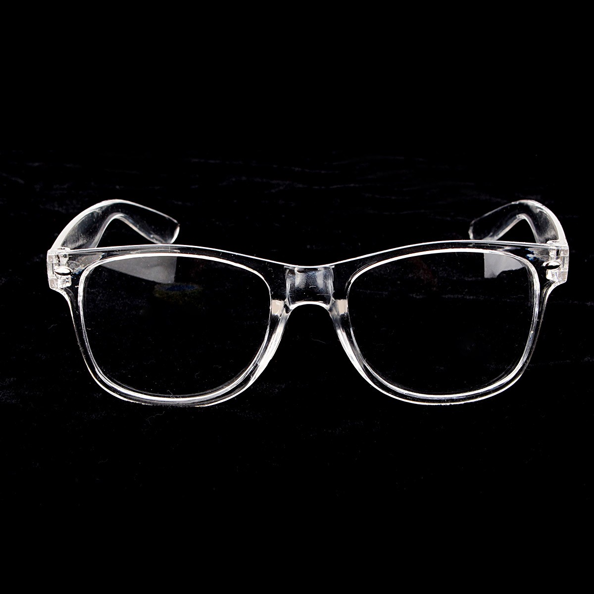 Unisex Plastic Transparent Frame Glasses Retro Plain Lens Eyeglasseess