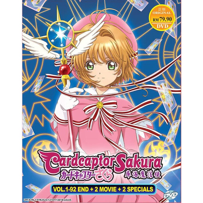 DVD Anime Cardcaptor Sakura Season 1-4 Vol. 1-92 End + Movies + Specials Eng Dub